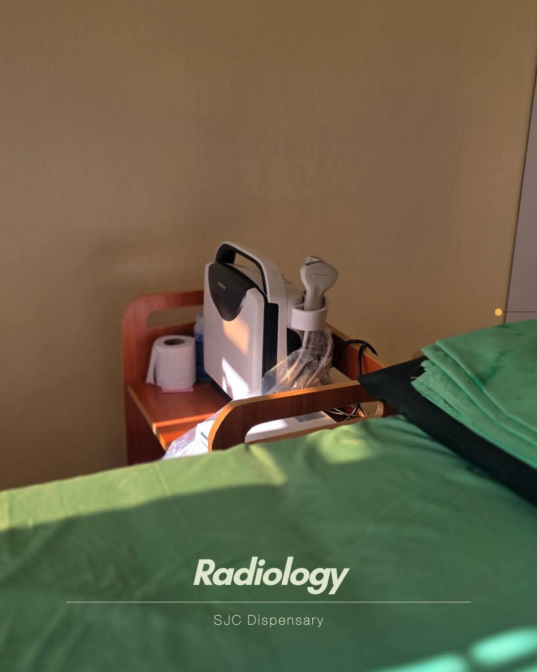 Ultrasound examination room at St. Joseph Catholic Dispensary